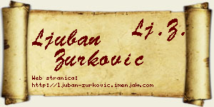 Ljuban Zurković vizit kartica